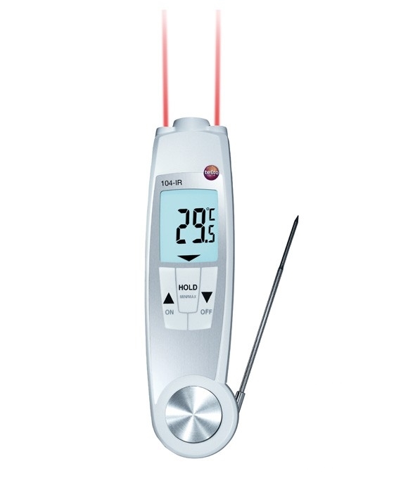 testo 104-IR - водонепроницаемый проникающий ИК-термометр с поверкой